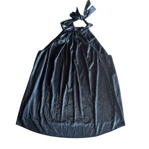 Black Halter Neck Black Top